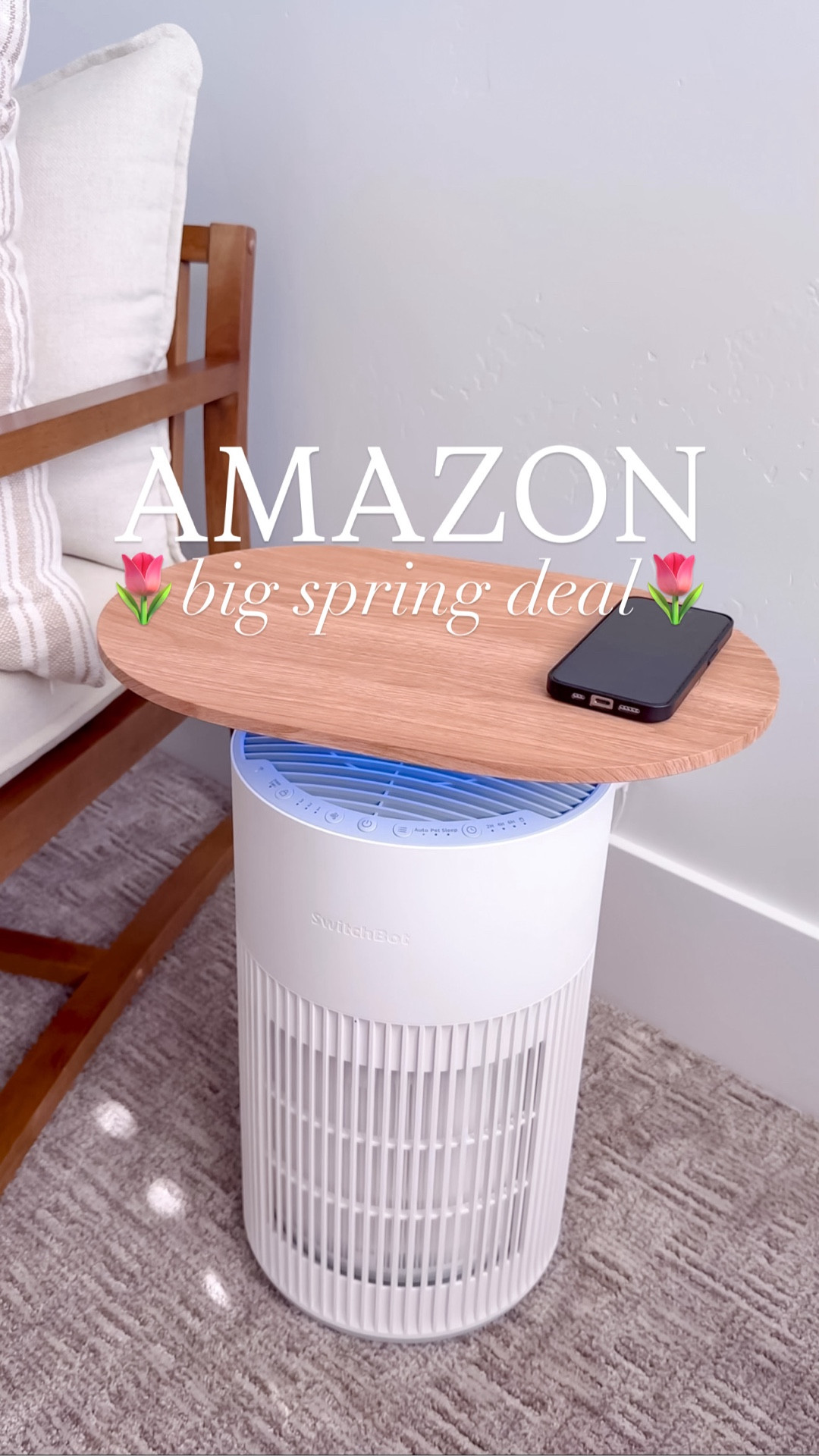 This 4-in-1 side table purifies your air, wirelessly charges your phone, has a nightlight, and has a pad to absorb and release essential oils! ✨🧚‍♀️

#amazon #amazonhome #amazongadgets #homegadget #thesistershoppers

#LTKdayinmylife #LTKHome