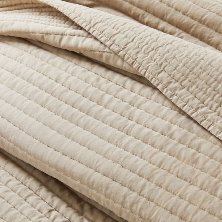 Silky TENCEL™ Pick Stitch Quilt & Shams | West Elm (US)