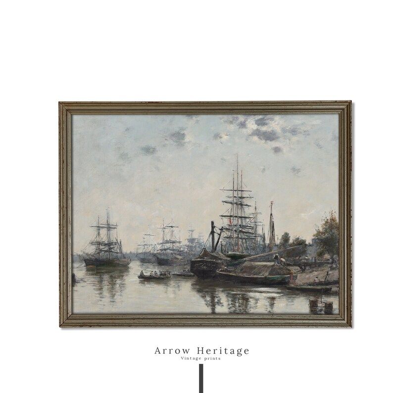 Nautical Art | Vintage ships Art painting | PRINTABLE Art | seascape oil Painting | 74 | Etsy (US)