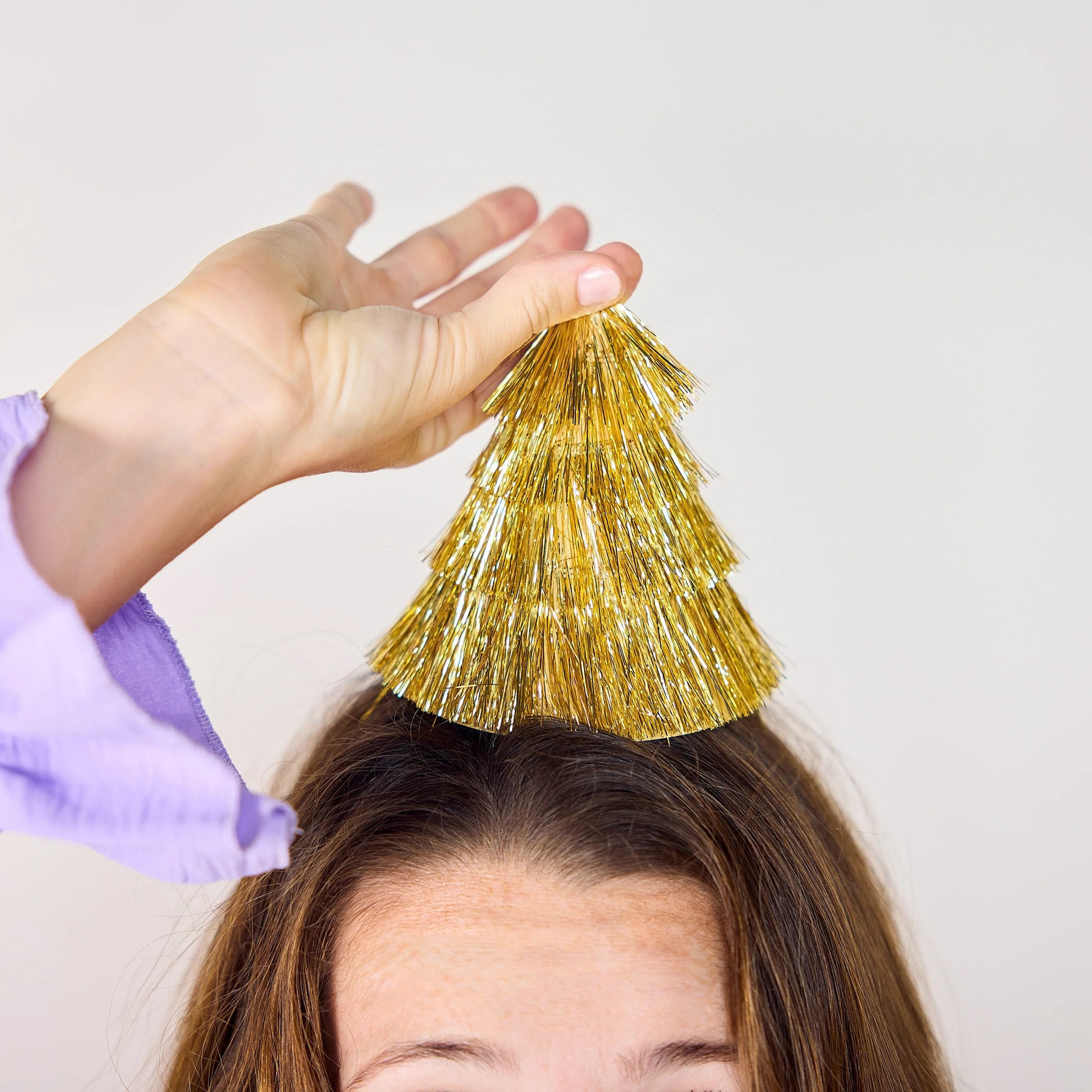 Golden Girl Mini Gold Fringe Party Hats Set | Packed Party | Packed Party
