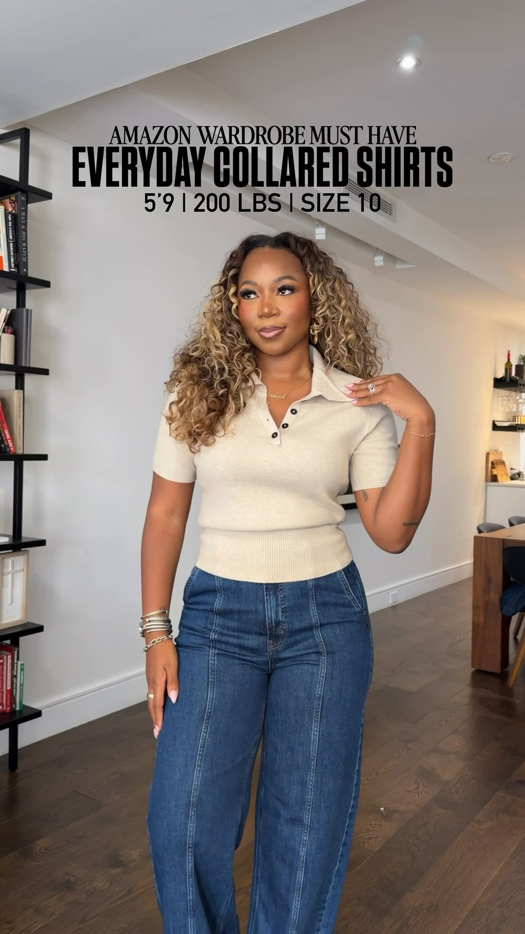Check out my fave collared shirts perfect for everyday! 5'9 200 lbs, wearing [M] + linked similar jeans

#LTKootd #LTKTall #LTKWorkwear
