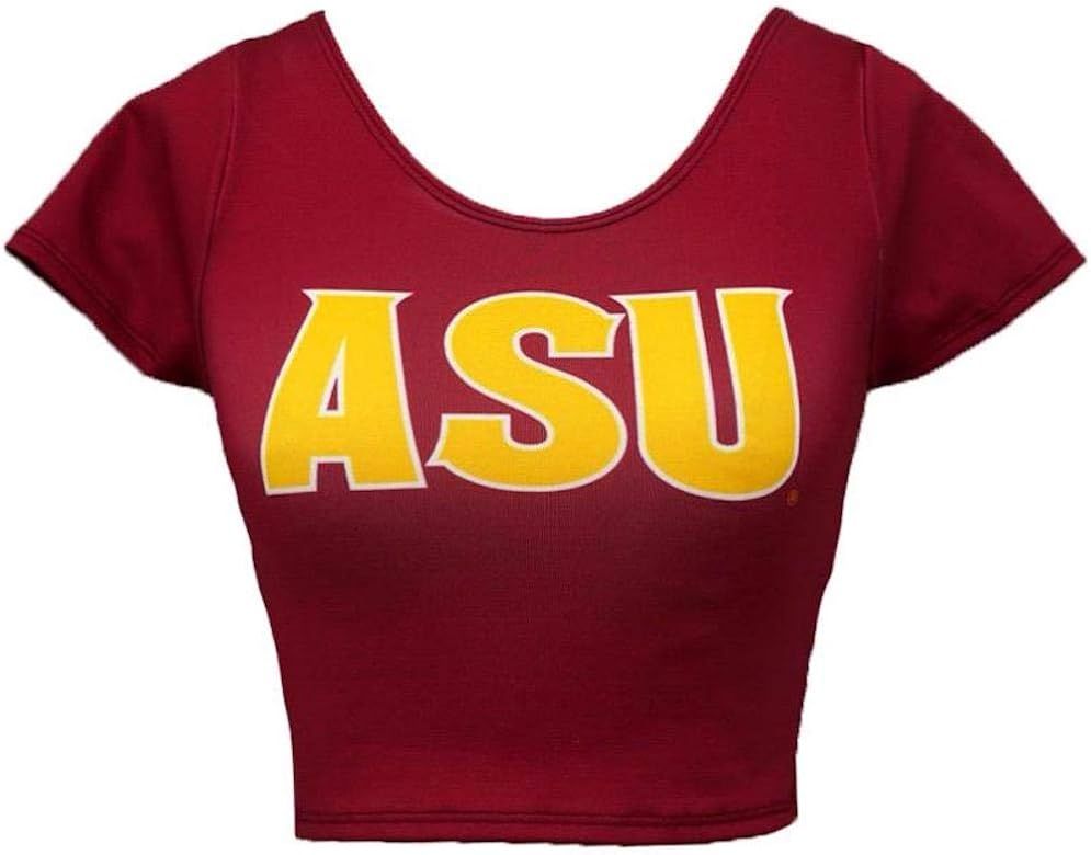 Lojobands Women's Tailgate Outfit College Fitted Cropped Tee Crop Top Made in USA One Size Fits M... | Amazon (US)