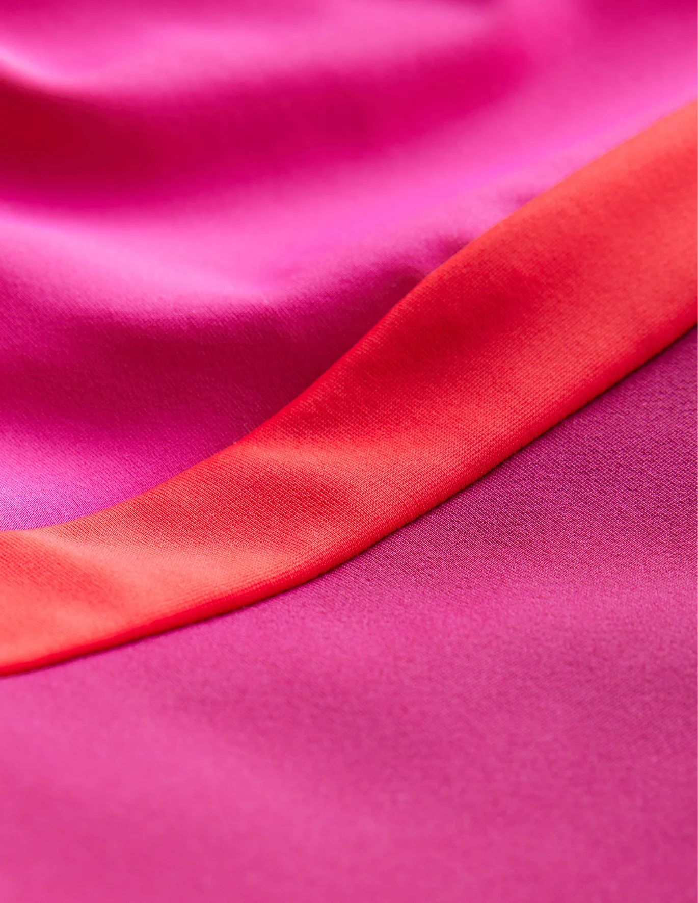 Square Neck Swimsuit - Jewel Pink Colourblock | Boden (US)
