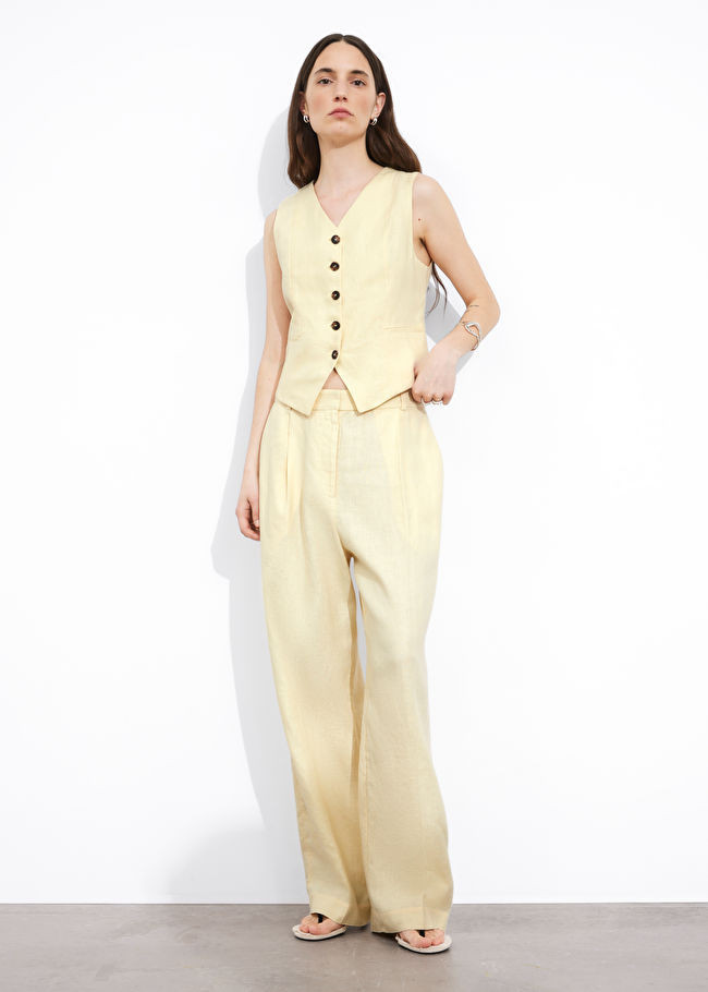 Tailored Linen Vest | & Other Stories US