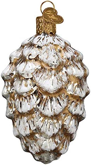 Old World Christmas Vintage Ponderosa Pine Cone Glass Blown Ornaments for Christmas Tree | Amazon (US)