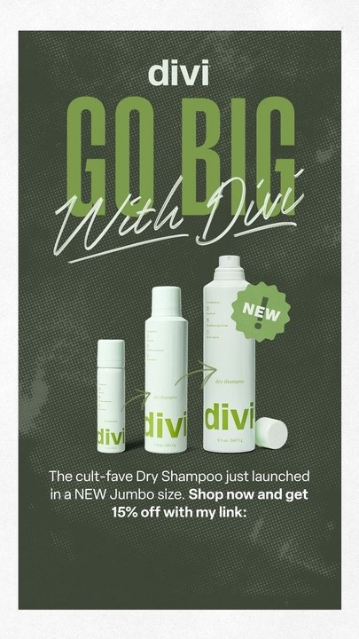 size Divi heroes are my go-to for fresh, voluminous, healthy hair—on the fly. 🙌
Dry shampoo for instant refresh, scalp serum for real results. You’ll never catch me without these in my carry-on. 💼
Save 15% off code CINTHIAJ

Divi Haircare, Travel Size Beauty, Dirty Hair Fix, Carry On Must Haves, No Wash Hair Day, Dry Shampoo, Healthy Scalp, Scalp Serum, Haircare Routine, Vacation Essentials, Summer Travel, Weekend Trip, Fresh Hair Hack, LTK Beauty, LTK Haircare, Divi Shampoo, Divi Conditioner

#LTKSaleAlert #LTKTravel #LTKU