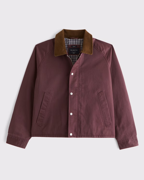 Lightweight Cropped Barn Jacket | Abercrombie & Fitch (US)