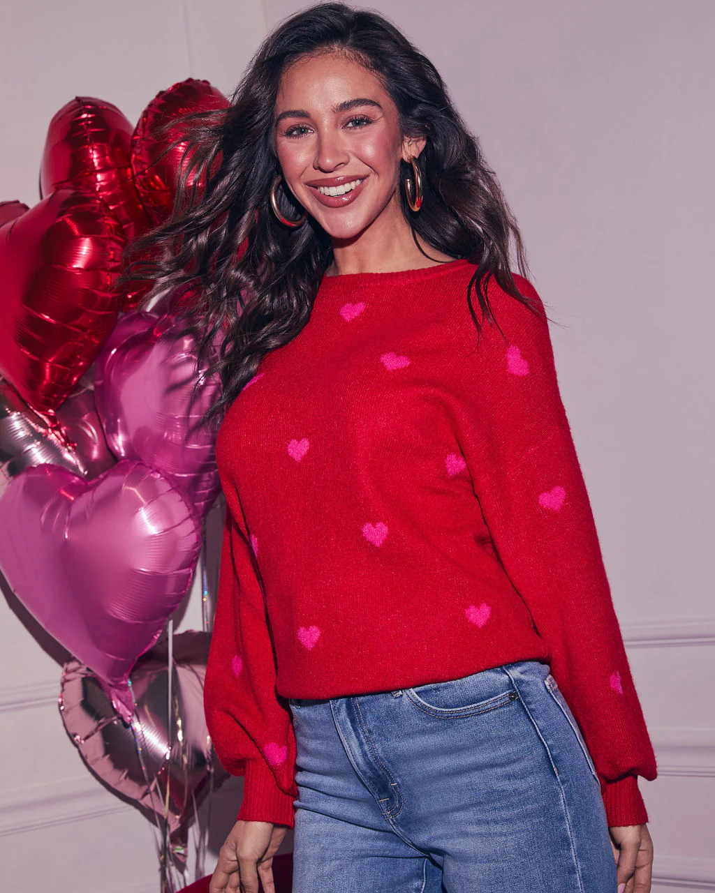 Normah Embroidered Heart Sweater | VICI