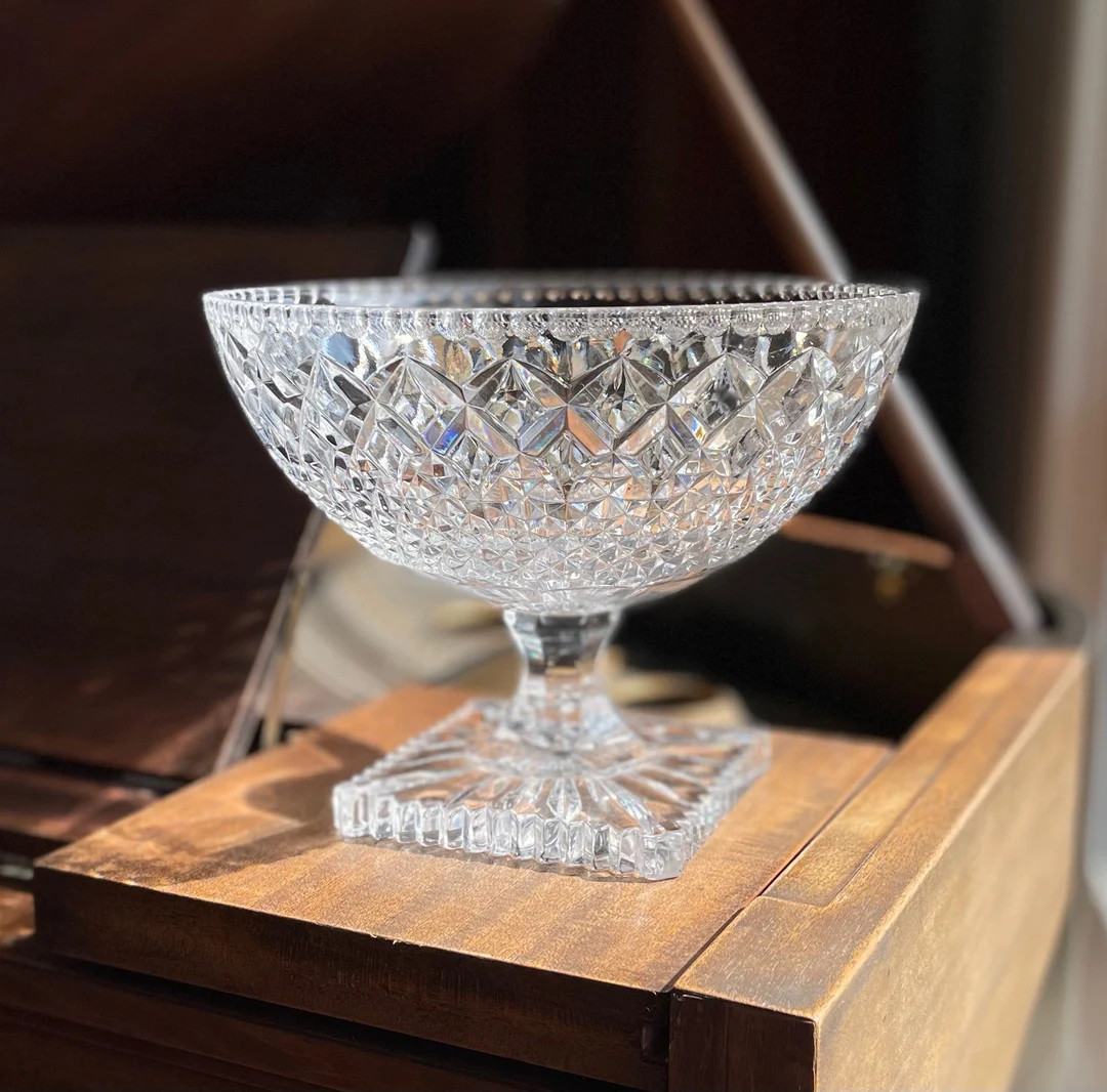 Vintage Large Crystal Bowl | Etsy (US)
