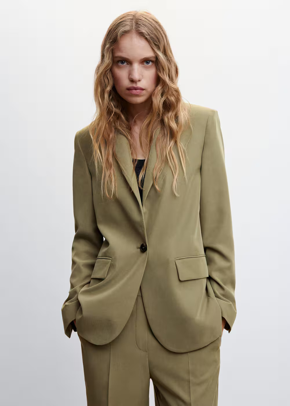 Modal-blend suit blazer | MANGO (UK)