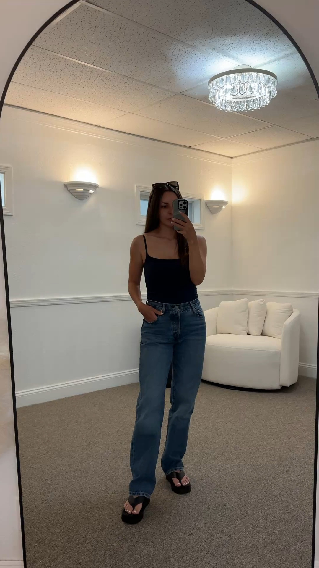 @abercrombie tank top cami- small
Levi’s 501 90s jeans- 25
Amazon platform flip flop sandals (runs small)
Miu Miu sunglasses

Petite, casual outfit, spring outfit, basics, jeans

#LTKPetite #LTKootd #LTKSaleAlert