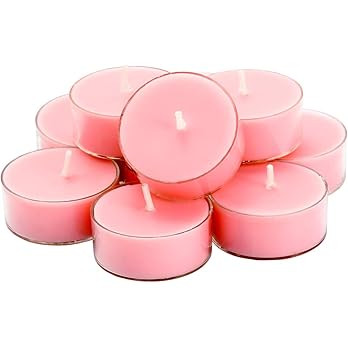 DEYBBY Natural Scented Soy Wax Tealight Candles Bulk, Romantic Rose Aromatherapy Luxury Tea Candl... | Amazon (US)