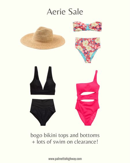 Aerie Sale: BOGO free bikini tops and bottoms plus a lot of other swim (and clothing) on sale! 

#LTKSpringSale #LTKsalealert #LTKstyletip