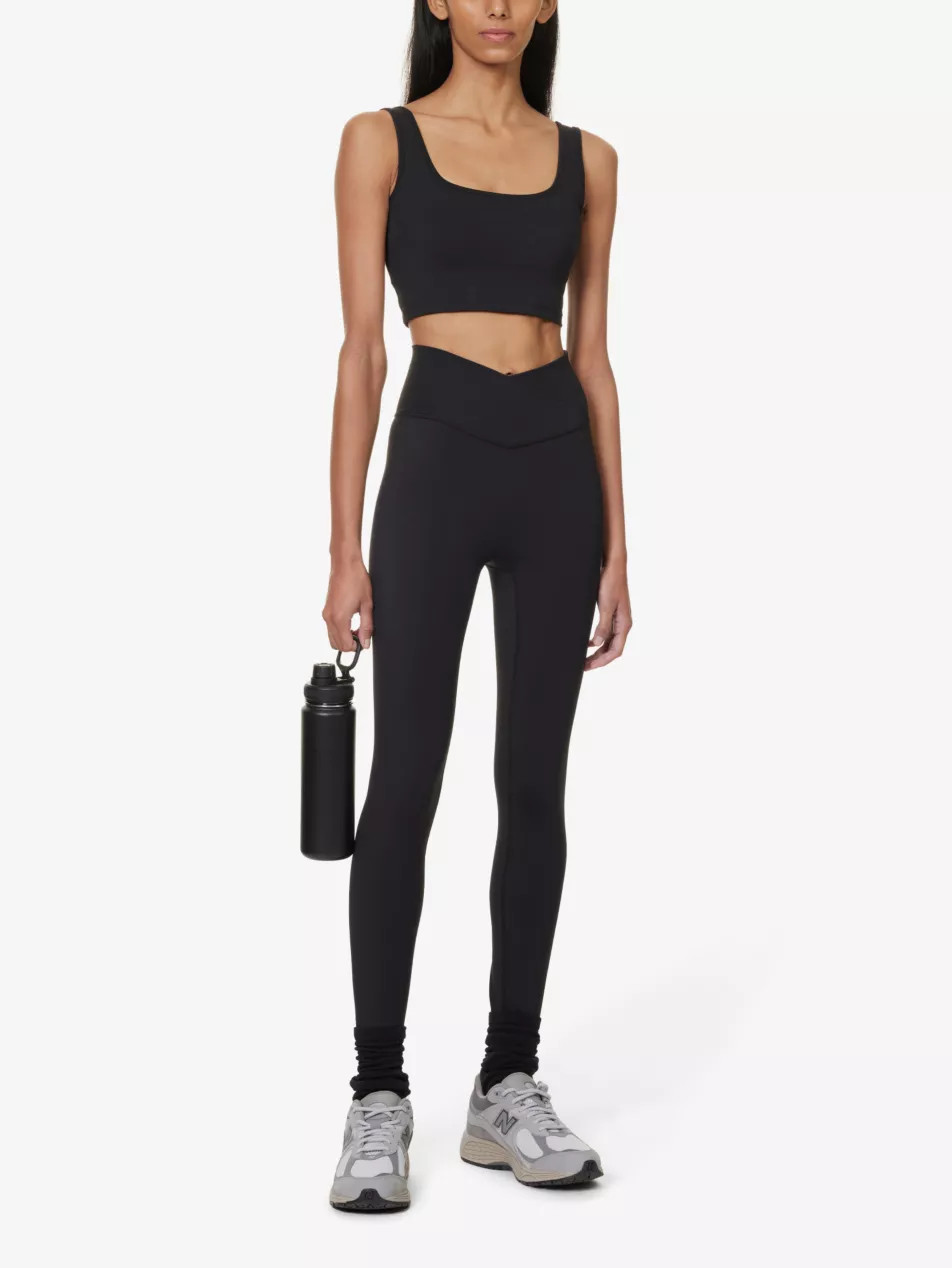 Ultimate wrap-over high-rise stretch-woven leggings | Selfridges