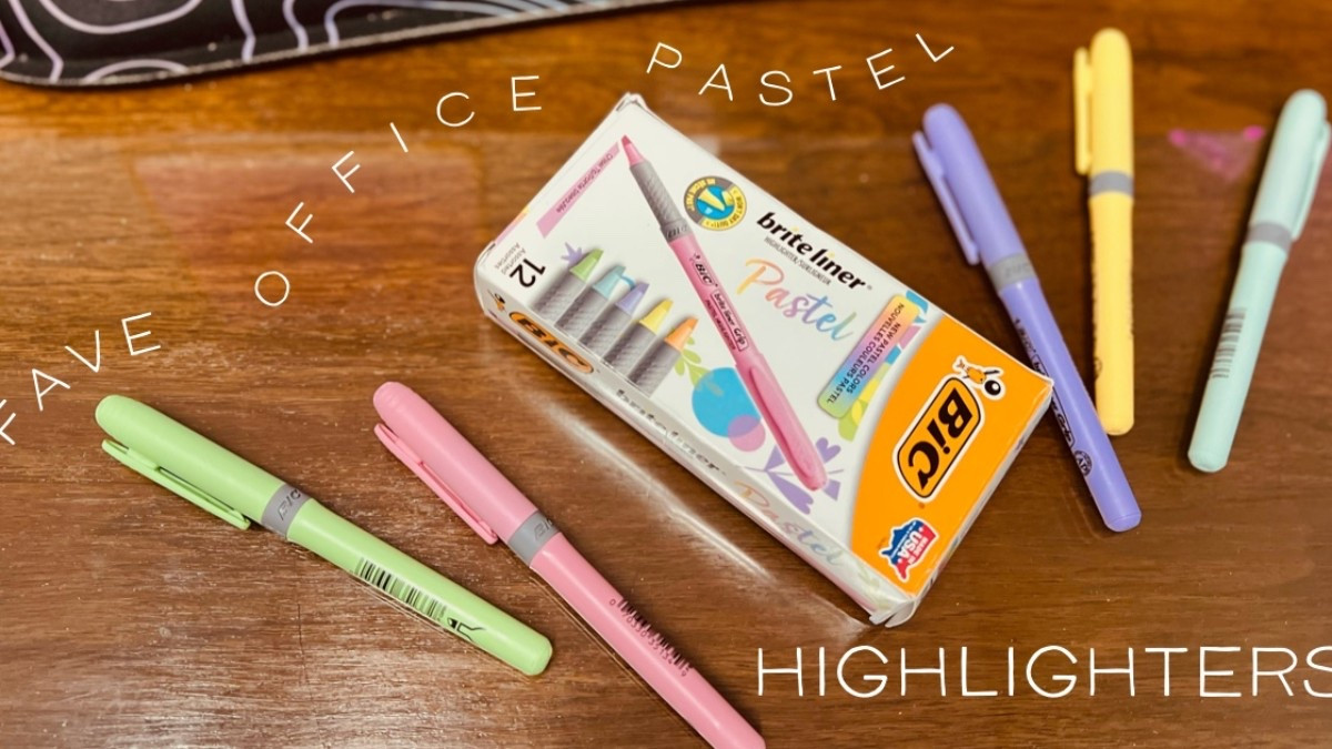 Office Highlighters Pastel 
Great for college and office jobs that use a lot of highlighters. Love the pastel as it’s not overpowering 
Amazon under $10 for 12 :) 
Last for years!!! 

#LTKU