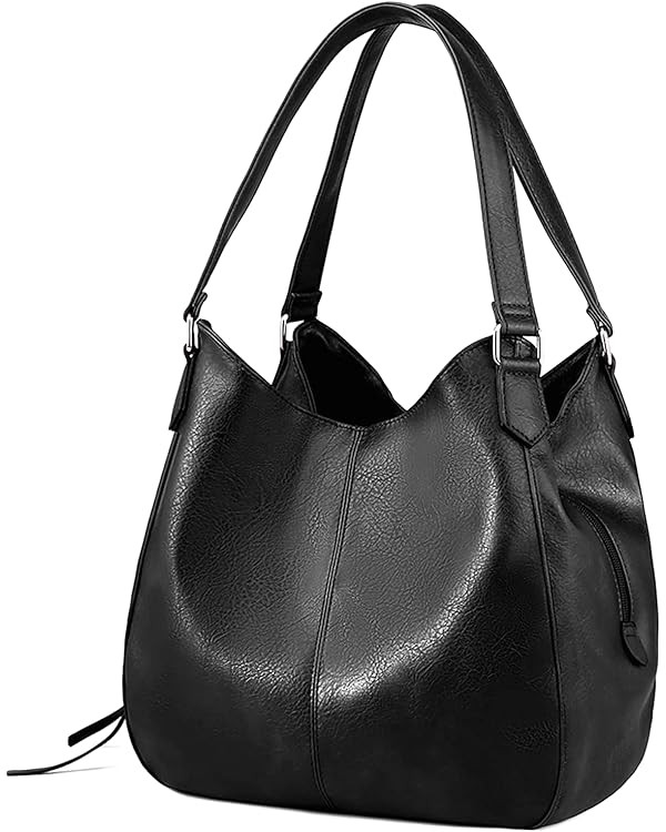 DOURR Women's Multi-pocket Shoulder Bag Fashion Vegan Leather Handbag Tote Purse | Amazon (US)