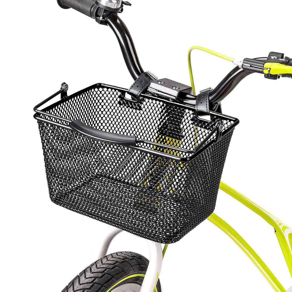 Kids Bike Basket - Front Bicycle Bike Basket for Boys and Girls - Bike Baskets with Adjustable PU... | Amazon (US)
