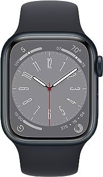 Apple Watch Series 8 (GPS, 41MM) - Midnight Aluminum Case with Midnight Sport Band (Renewed Premi... | Amazon (US)
