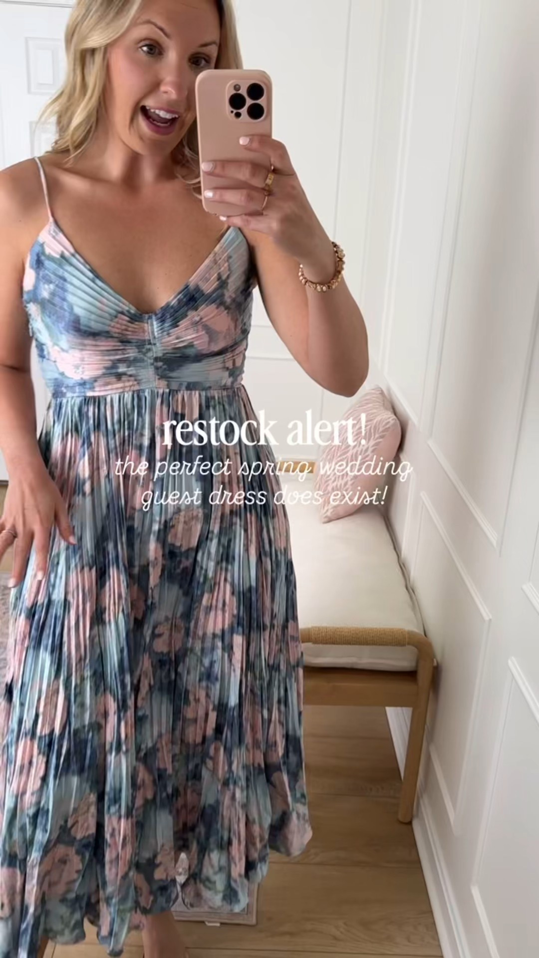 Spring and summer wedding guest dress is still in stock! I’m wearing a med! 

#LTKWedding #LTKMidsize #LTKSeasonal