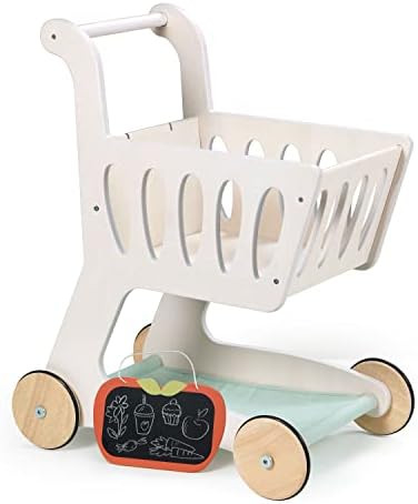 Tender Leaf Toys - Shopping Cart - Wooden Shopping Cart with Extra Storage - Perfect Role Play Toy,  | Amazon (US)