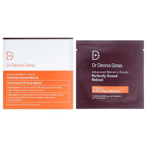 Dr Dennis Gross Advanced Retinol Plus Ferulic Perfectly Dosed Retinol for Women - 8 x 0.07 oz Treatment | Amazon (US)