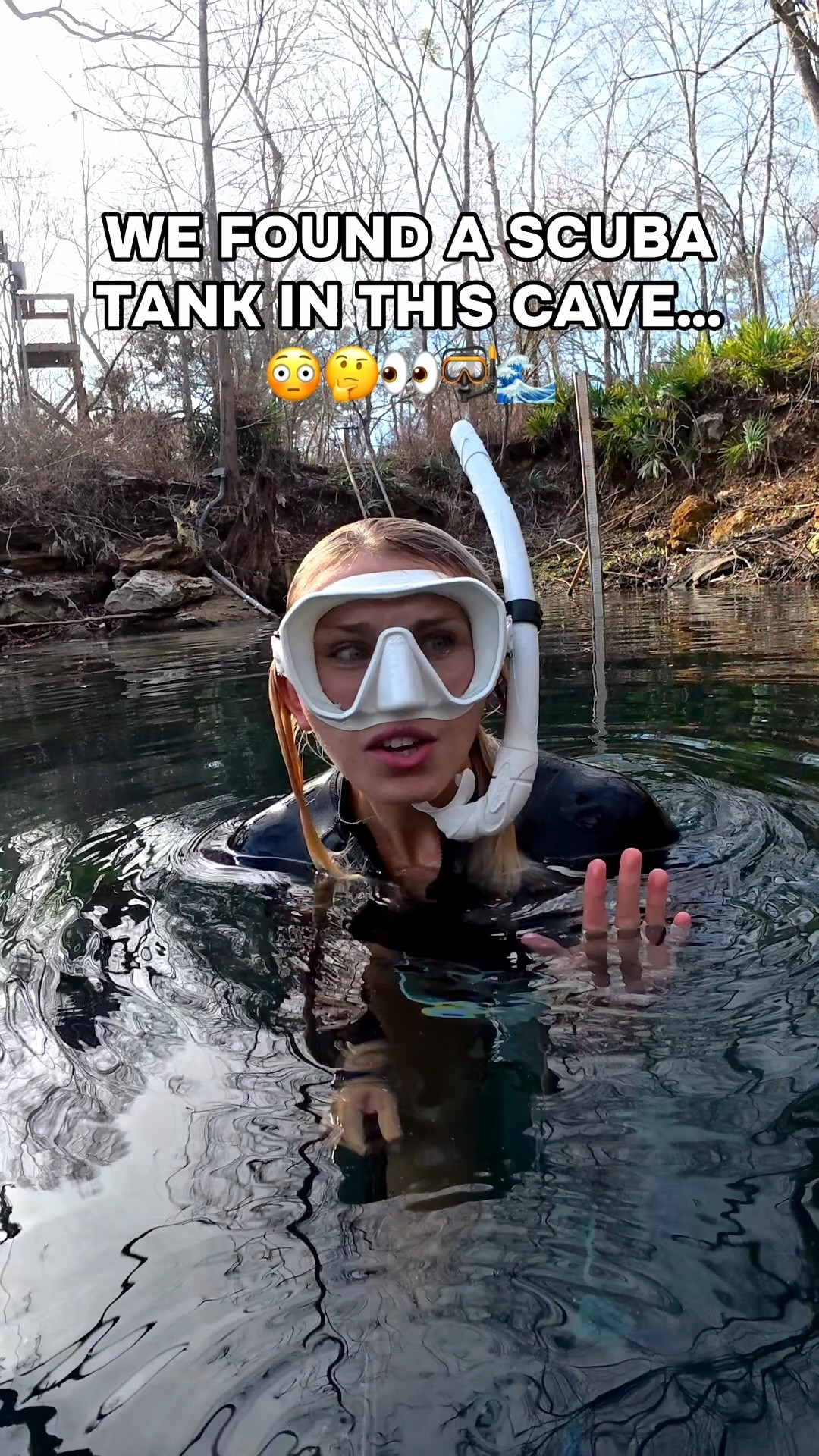 Would you go cave diving and what do you think you would find?😳👀🤿

#cavediving #scubadiving #freediving #florida #cave