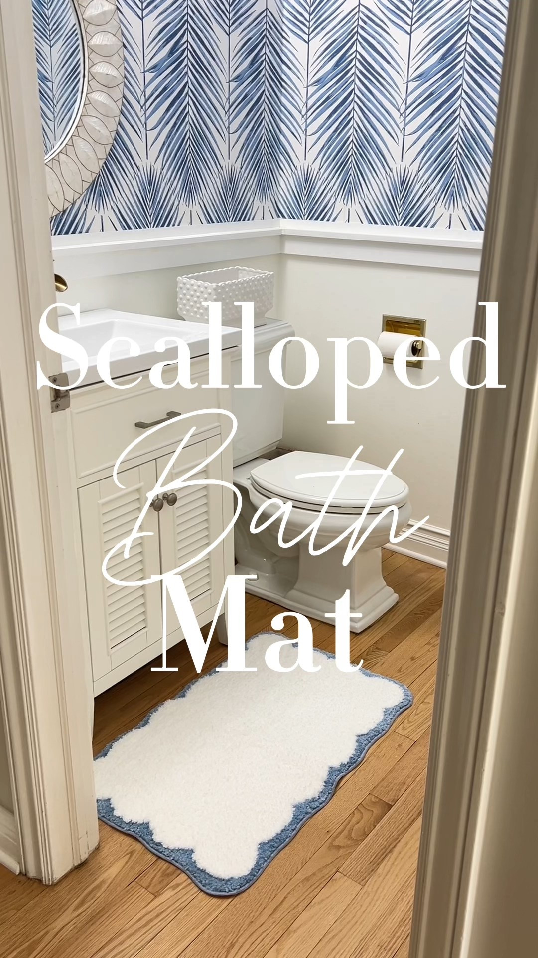 Look how cute and aesthetic is this ultra-soft microfiber scalloped bath mat to refresh your bathroom space?!
Blue and white, coastal decor, bathroom inspo, homes tyling

#LTKSeasonal #LTKFindsUnder50 #LTKHome