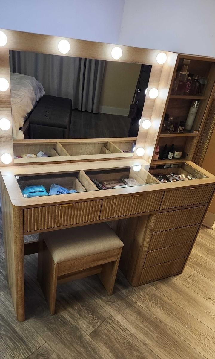 The perfect holiday gift for her💗Get ready in glam style ✨ — the Latitude Run Makeup Vanity Desk with LED Lighted Mirror, Power Outlet & 7 Drawers = your dream beauty setup (especially for Valentine’s Day)

#LTKBeauty #LTKValentine #LTKgrwm
