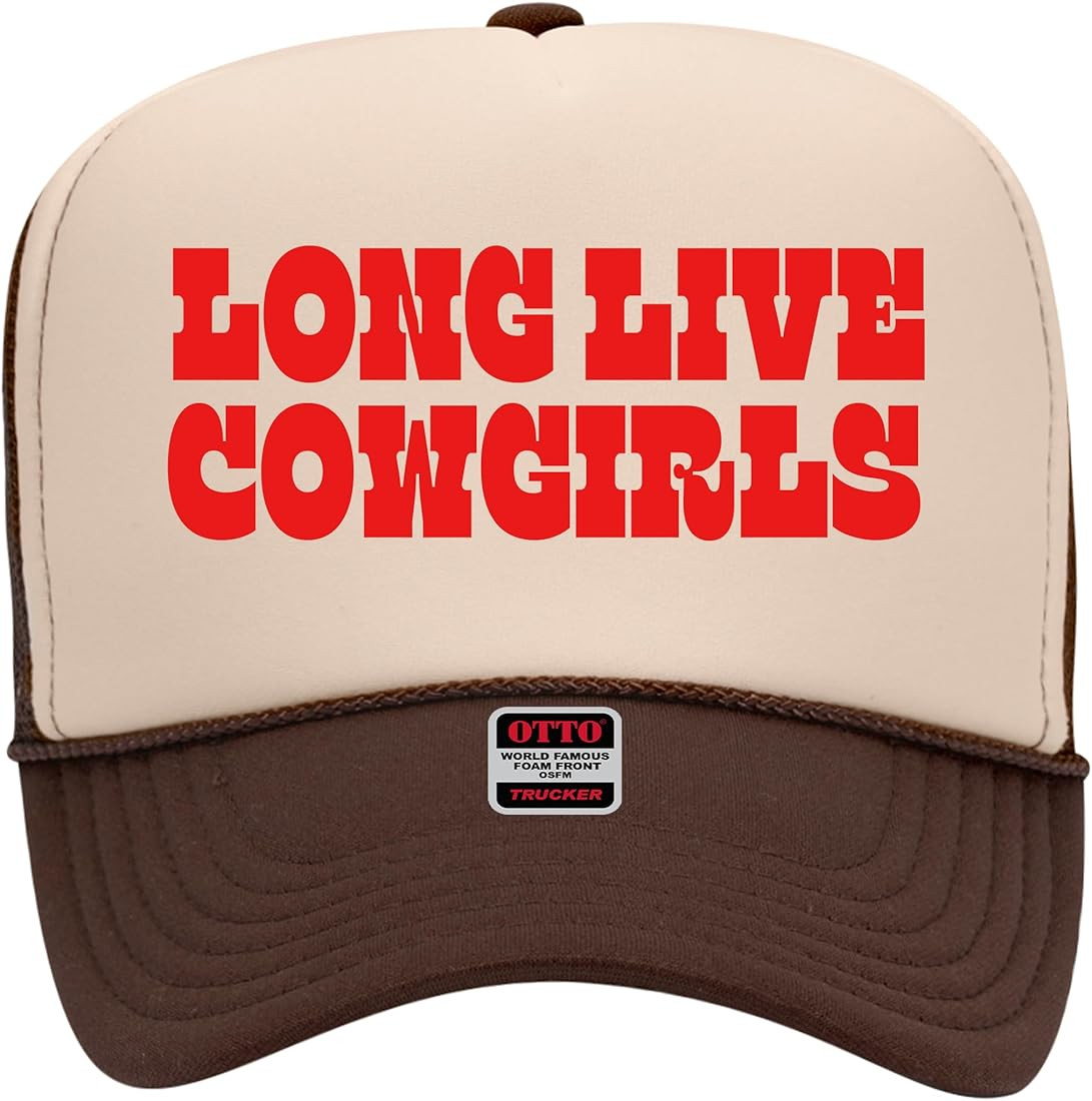 Long Live Cowgirls Trucker Hat - Trendy Vintage Funny Cute Cowboy Cowgirl Country Designer Camo T... | Amazon (US)