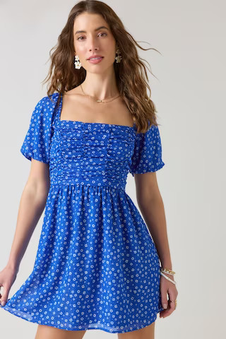 Genesis Ruched Floral Mini Dress | Francesca's