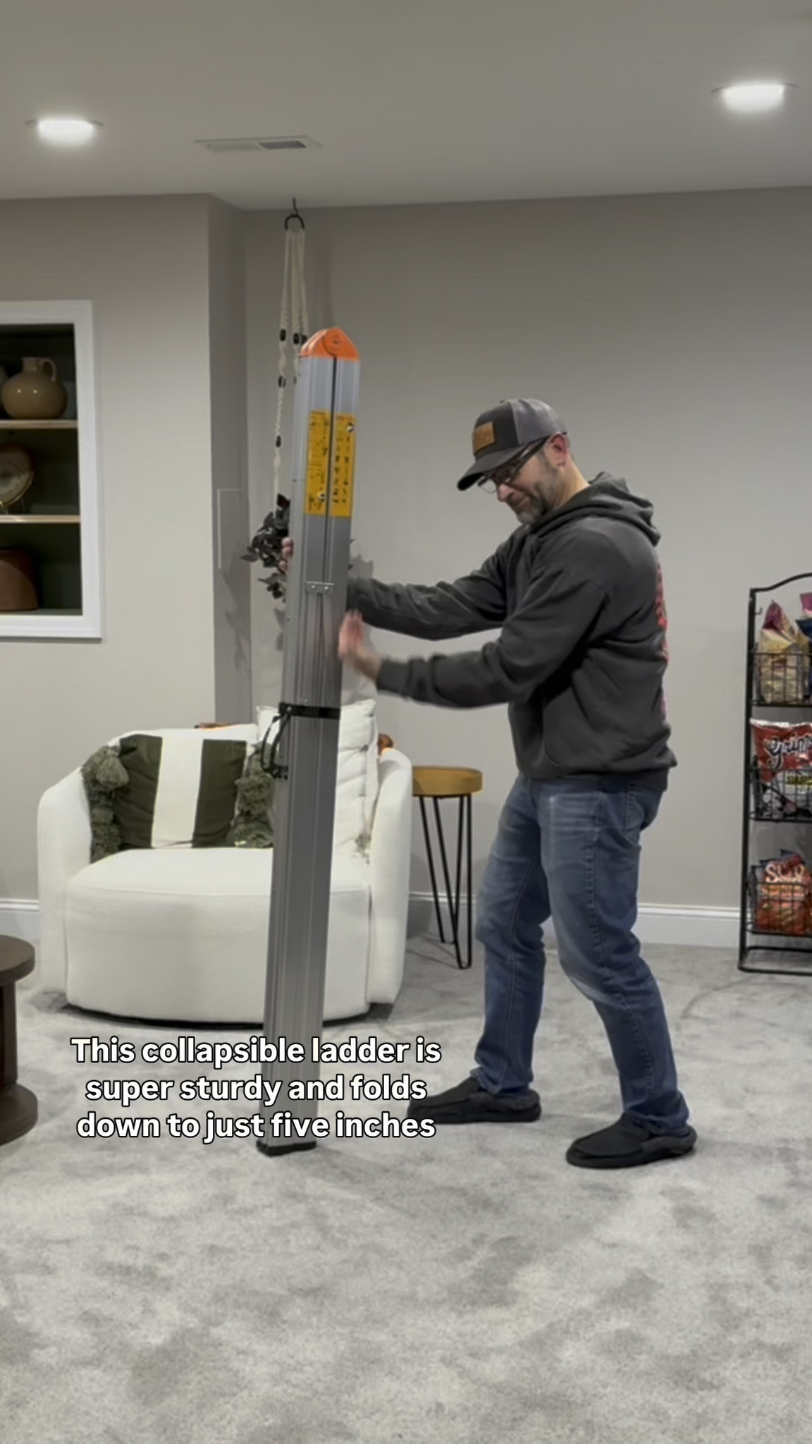 Heavy duty collapsible ladder comes in several height options & stores almost completely flat!

#LTKHome #LTKOver40 #LTKMens