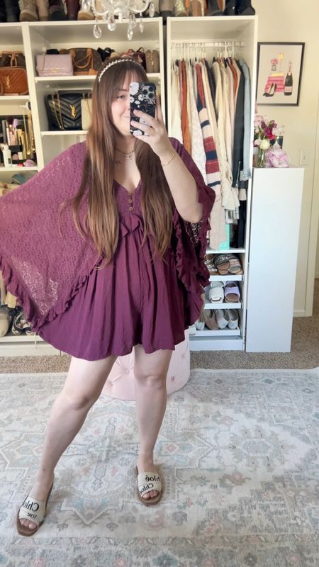 The most beautiful under $100 free people romper I ever did lay my eyes on!
Fits true to size

Romper outfit, romper style, midsize fashion, summer outfit, summer romper

#LTKVideo #LTKSeasonal #LTKmidsize