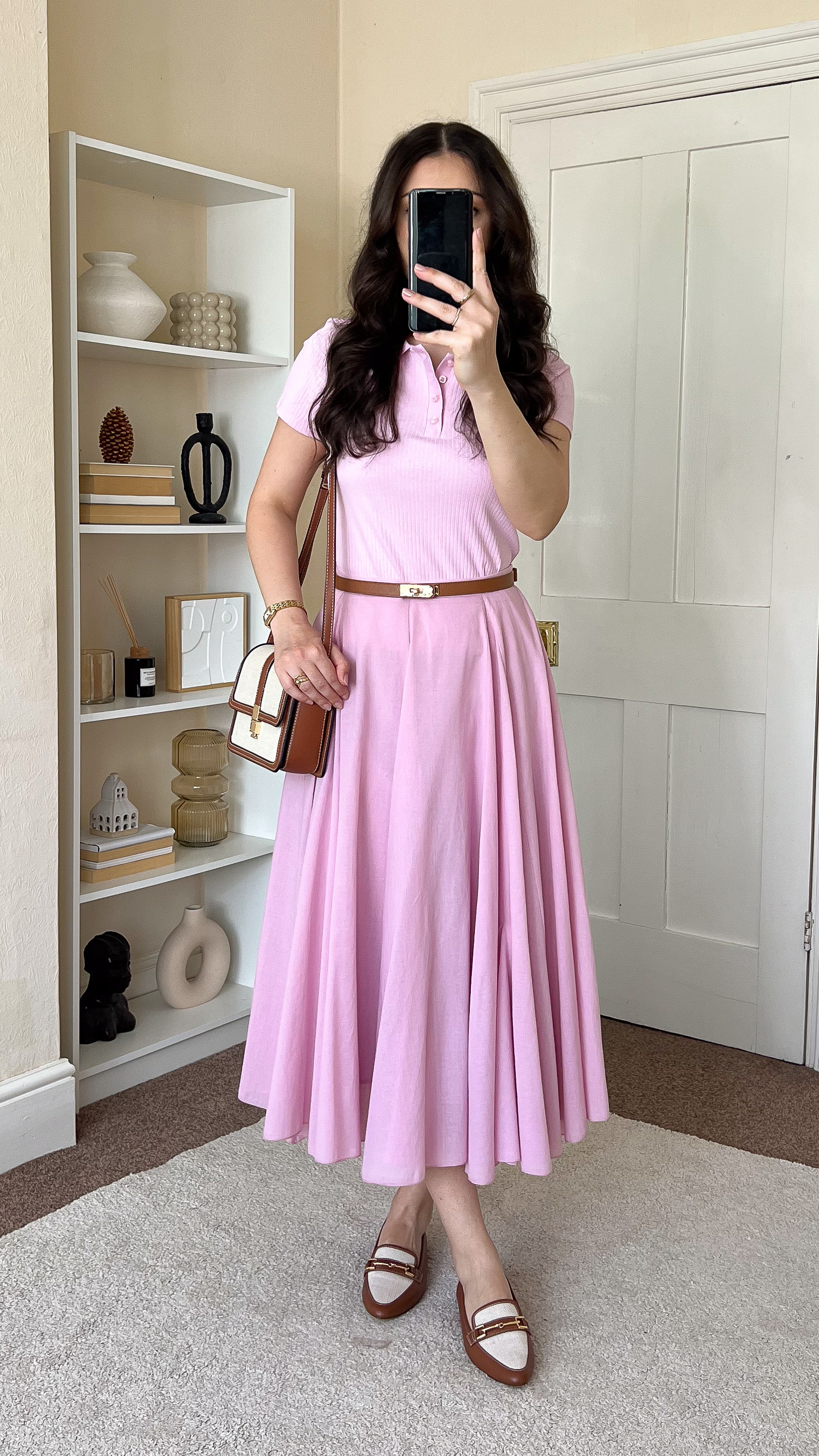 Casual chic spring/summer outfit. Top is New Look, size UK10. Skirt is Zara, size S. 

 #LTKuk #LTKspring #LTKsummer