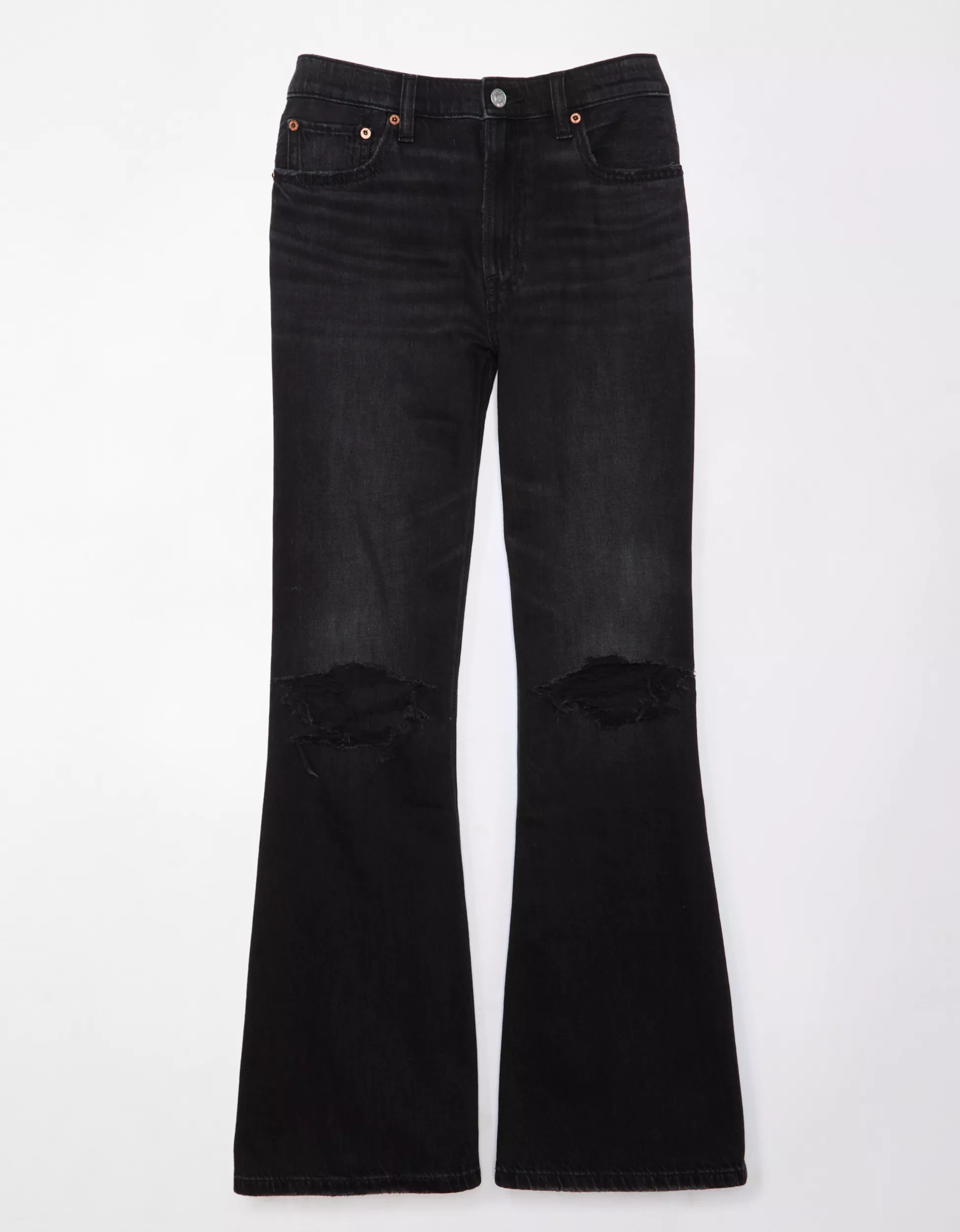 AE Strigid Low-Rise Baggy Flare Ripped Jean | American Eagle Outfitters (US & CA)