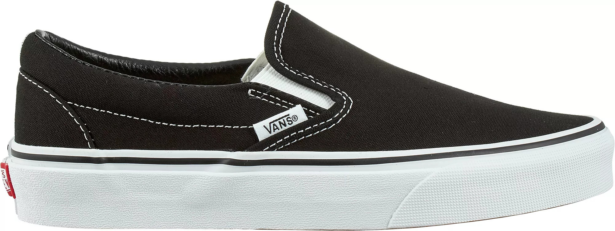 Vans Classic Slip-On Shoes, Men's, M3.5/W5, Black/White | Public Lands
