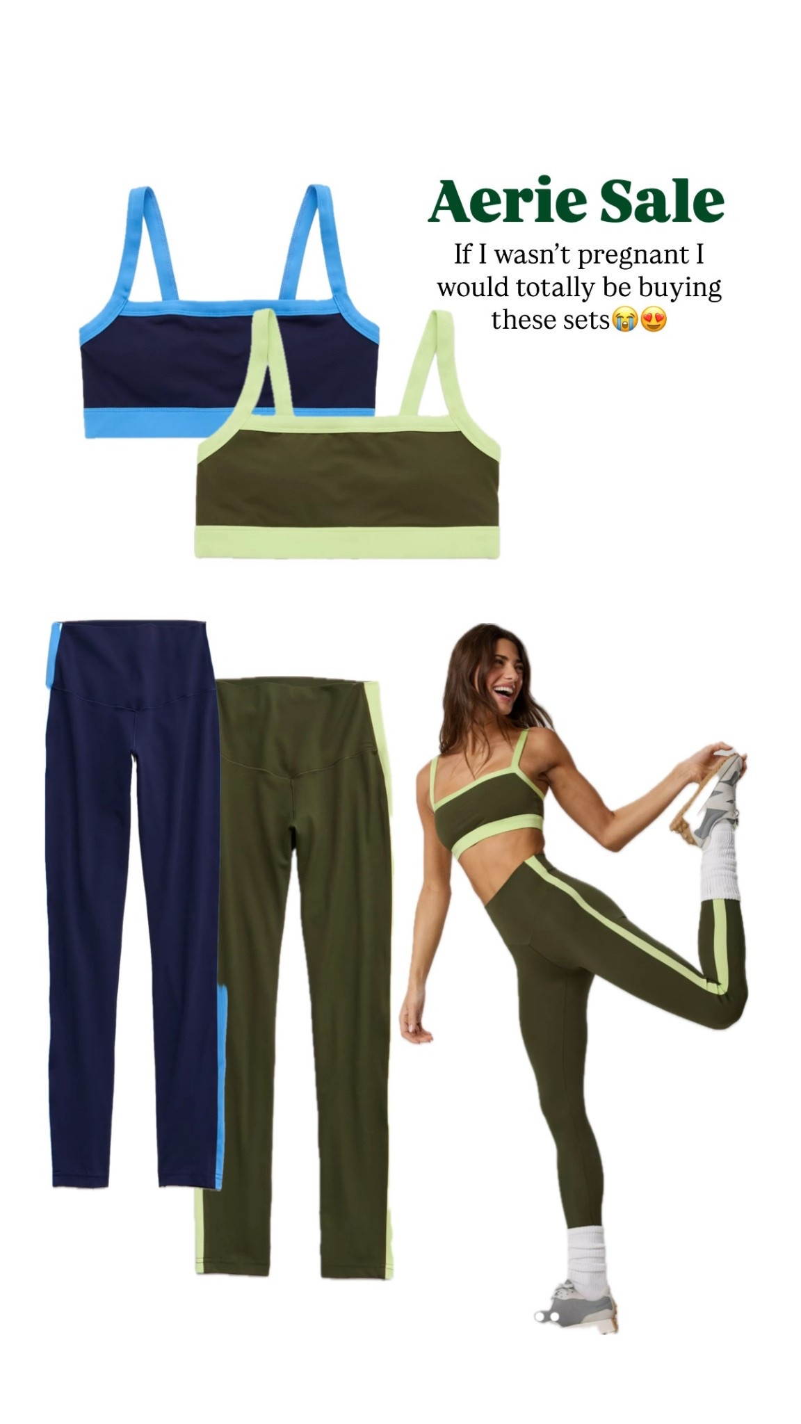 Aerie is having a sale and these active sets are sooo cute! Wish I wasn’t pregnant so I can buy them😭



#LTKSaleAlert #LTKActive #LTKValentine