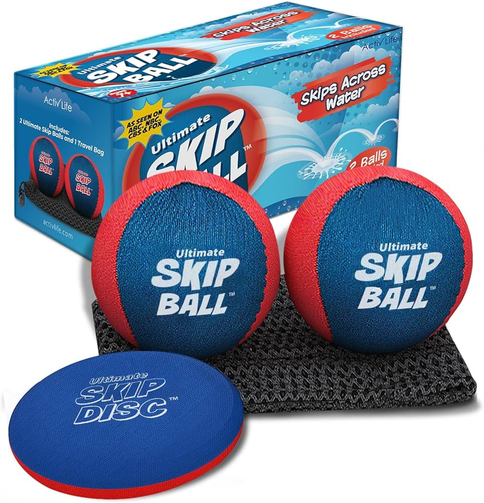 Activ Life The Ultimate Skip Ball – Water Bouncing Ball (2 Pack) Create Lasting Memories with Y... | Amazon (US)