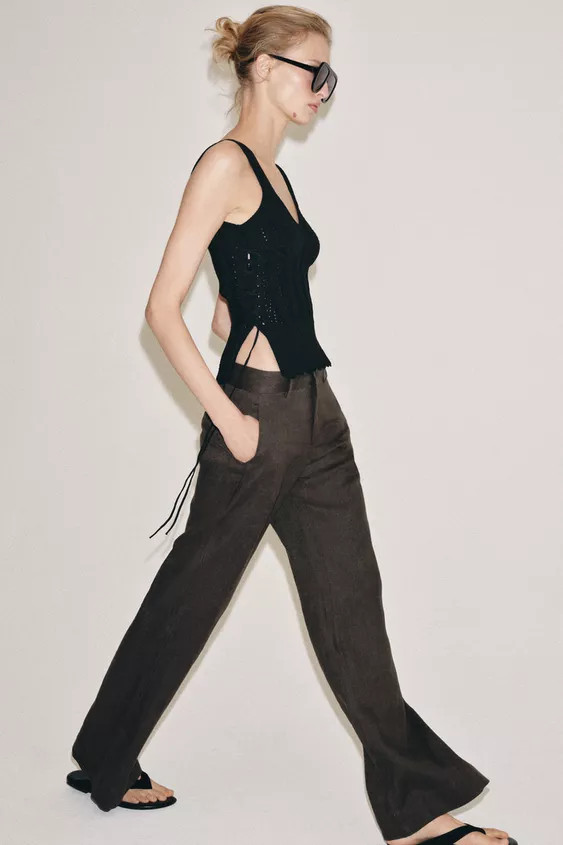 LACED KNIT CORSET TOP | Zara US