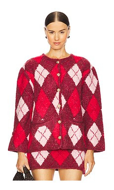 Kitri Pandora Cardigan in Burgundy from Revolve.com | Revolve Clothing (Global)