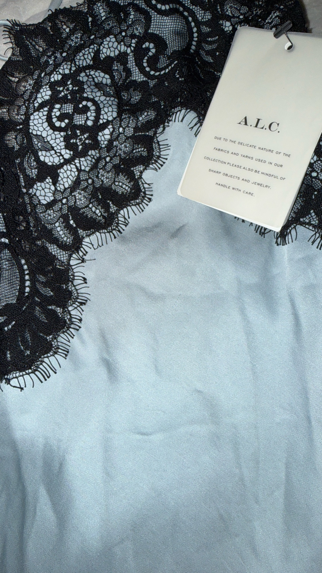 Stunning blue satin black lace dress from A.L.C. Wedding Dress or night out. Also girls night. Your choice! 

#LTKootd #LTKgrwm #LTKU