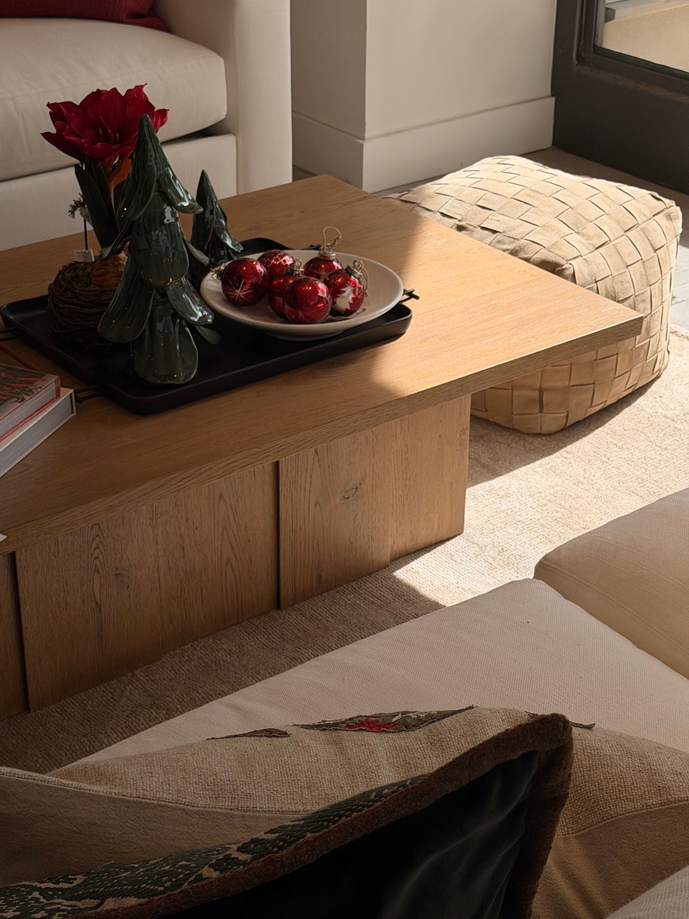 cute living room holiday decor and coffee table styling for the holidays! 

 #LTKHoliday #LTKFindsUnder50