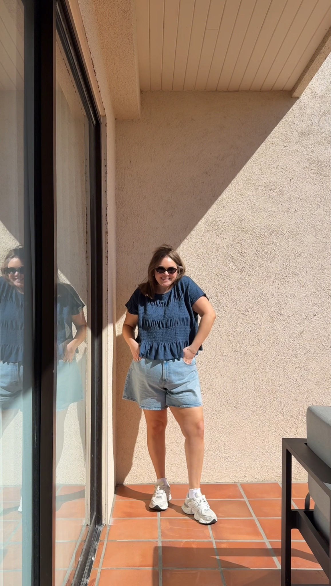 Spring break outfit idea wearing large in top it’s part of a set size 34 in shorts 

#LTKPlusSize