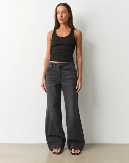 Mid Rise Wide Leg Jean | Glassons (Australia)