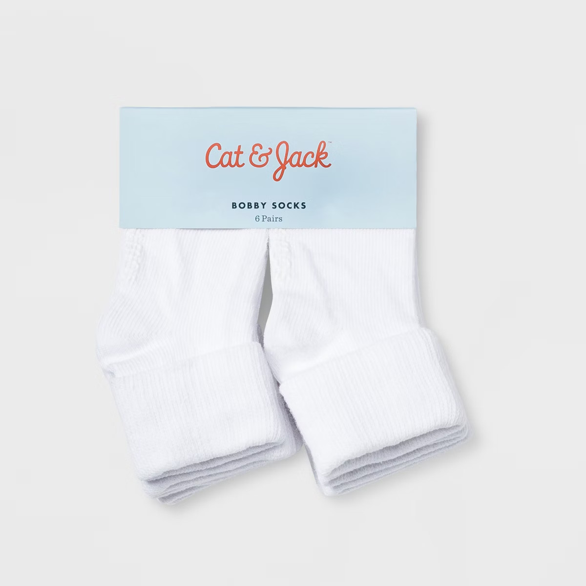 Baby 6pk Turn Cuff Socks - Cat & Jack™ White 12-24M | Target
