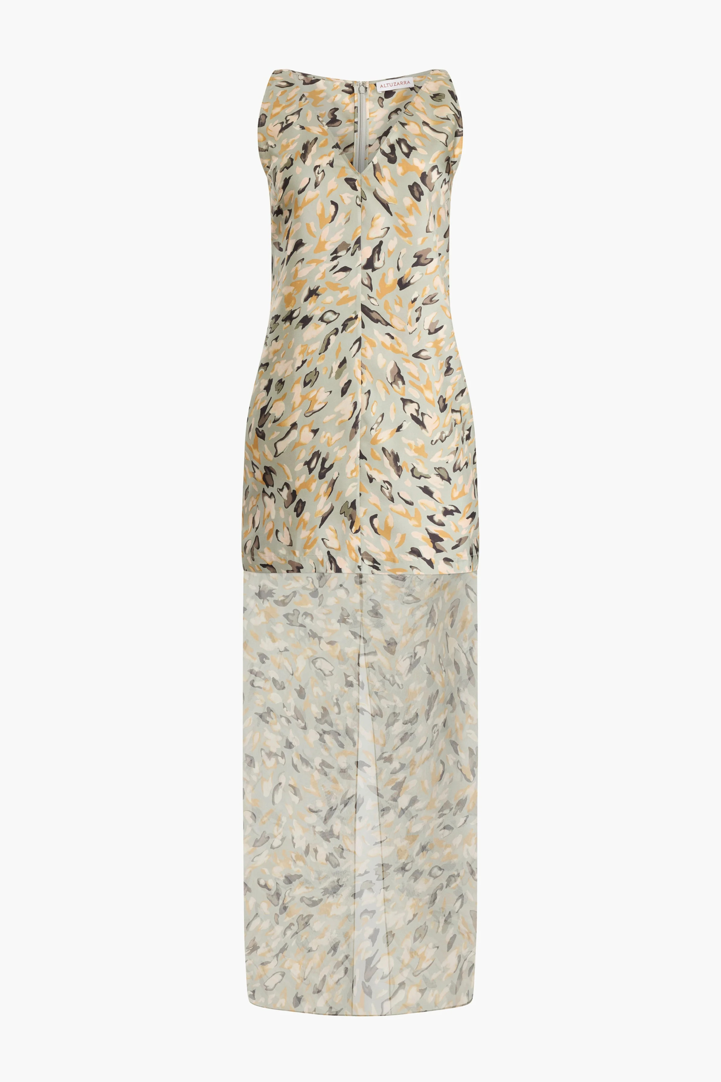 Katrin Dress in Desert Sage Animal
 – Altuzarra | Altuzarra