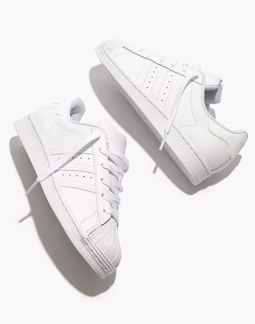 Adidas® Superstar Lace-Up Sneakers in White | Madewell