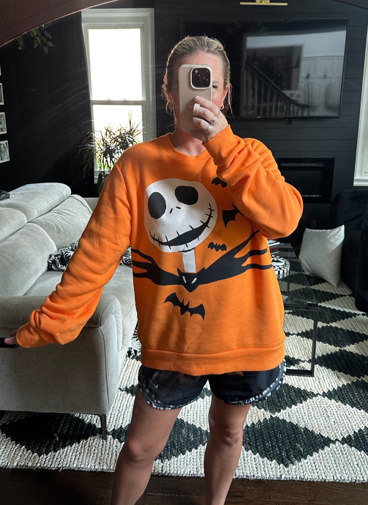 NEW favorite sweatshirt! Found this Nightmare Before Christmas Halloween sweatshirt at @Target and gasped because I loved it so much! Especially since Zero is on the back! 

#LTKParties #LTKFindsUnder50 #LTKSeasonal