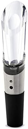 Rabbit Wine Aerator and Pourer, 1.1 x 1.1 x 5.2 inches, Clear/Stainless Steel | Amazon (US)