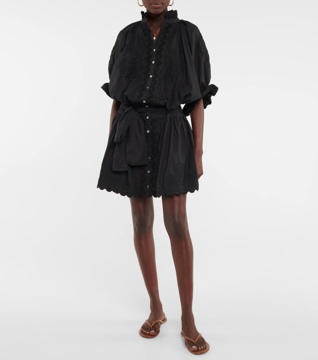 Juliet DunnEmbroidered cotton mini dress | Mytheresa (US/CA)