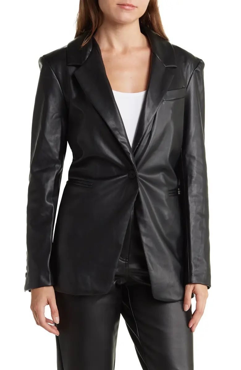 Vegan Leather Blazer | Nordstrom Rack